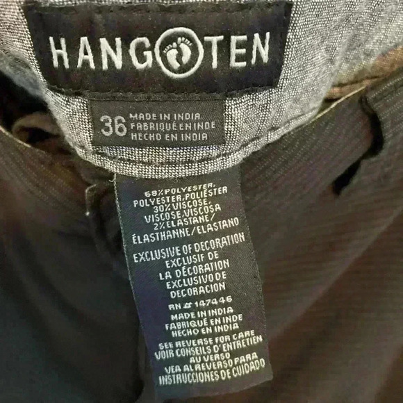 Men’s Hang Ten Quick Dry Shorts‎ Size 36 Black Striped - Picture 11 of 11